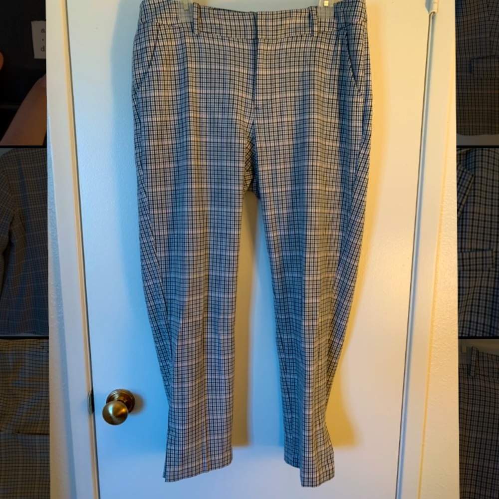 Black and pink slacks